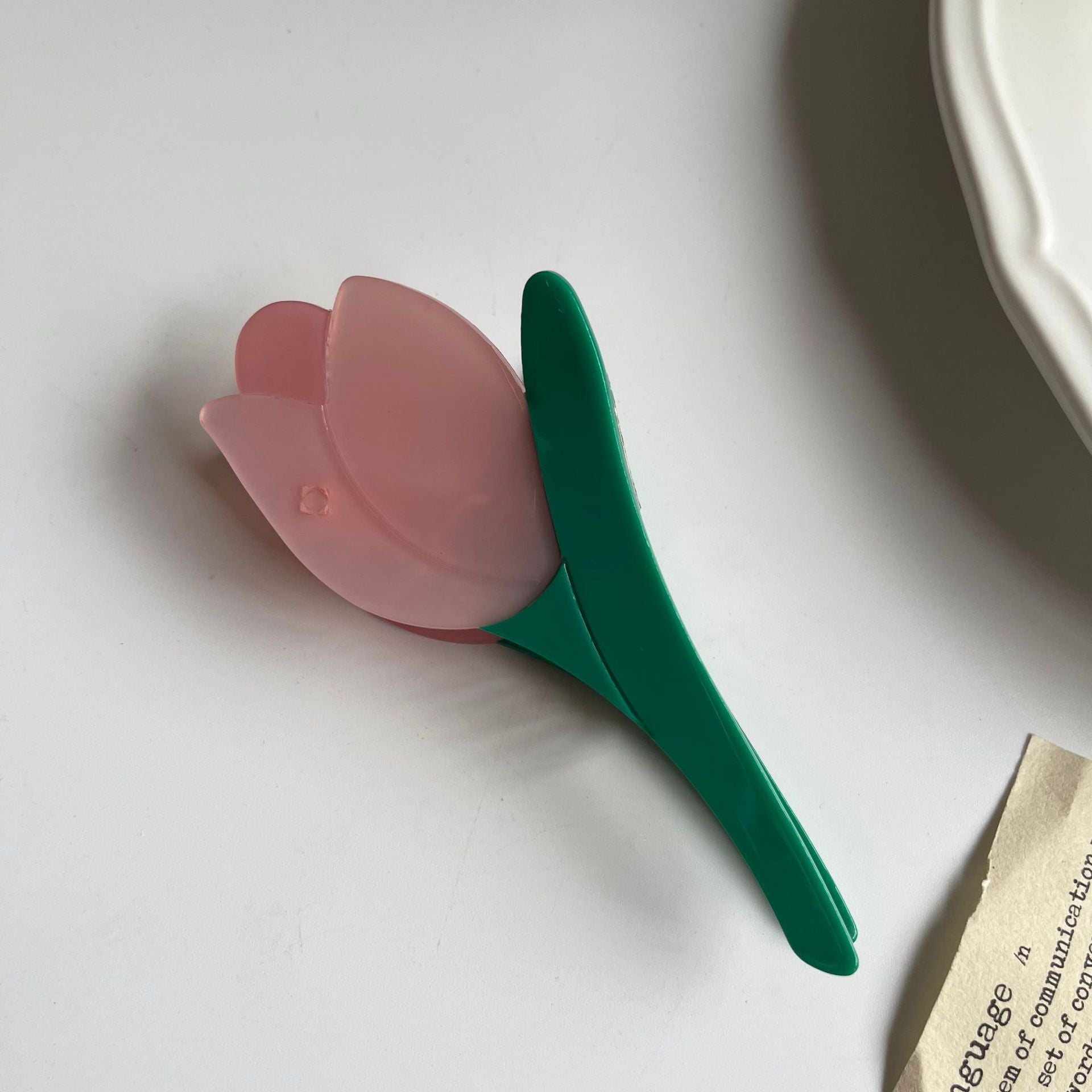 Wholesale Palm Smiley Bouquet Acetate Hairpin